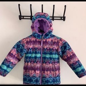 Girls Northface Reversible Winter Jacket